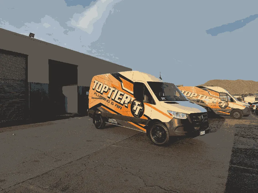 Top Tier Plumbing & Air service truck